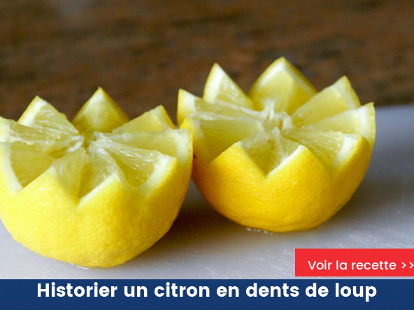 Historier un citron en dents de loup